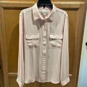 LOFT MEDIUM pastel pink blouse